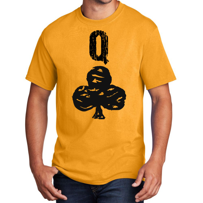 Playing Cards Suit Clubs Queen Cool Basic T-shirt | Artistshot