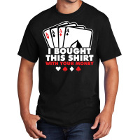 Casino Poker Vegas Omaha Texas Holdem Gambler Trav Basic T-shirt | Artistshot