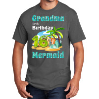 Cute Mermaid Gramma Of The 16th Birthday Nature Basic T-shirt | Artistshot