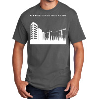 Civil Engineering Building Tower Crane Engineer De Basic T-shirt | Artistshot