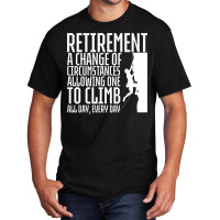 Retirement Rock Climbing 80s Basic T-shirt | Artistshot