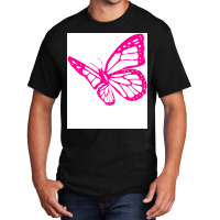 Butterfly Pink Tumblr Basic T-shirt | Artistshot