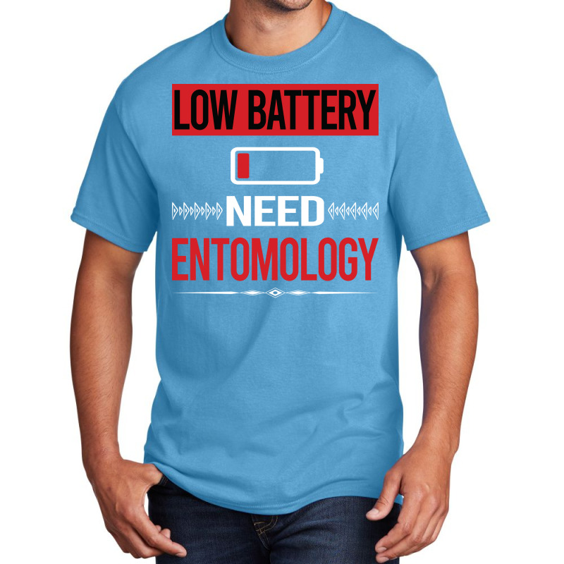 Low Battery Entomology Entomologist Insect Insects Basic T-shirt | Artistshot