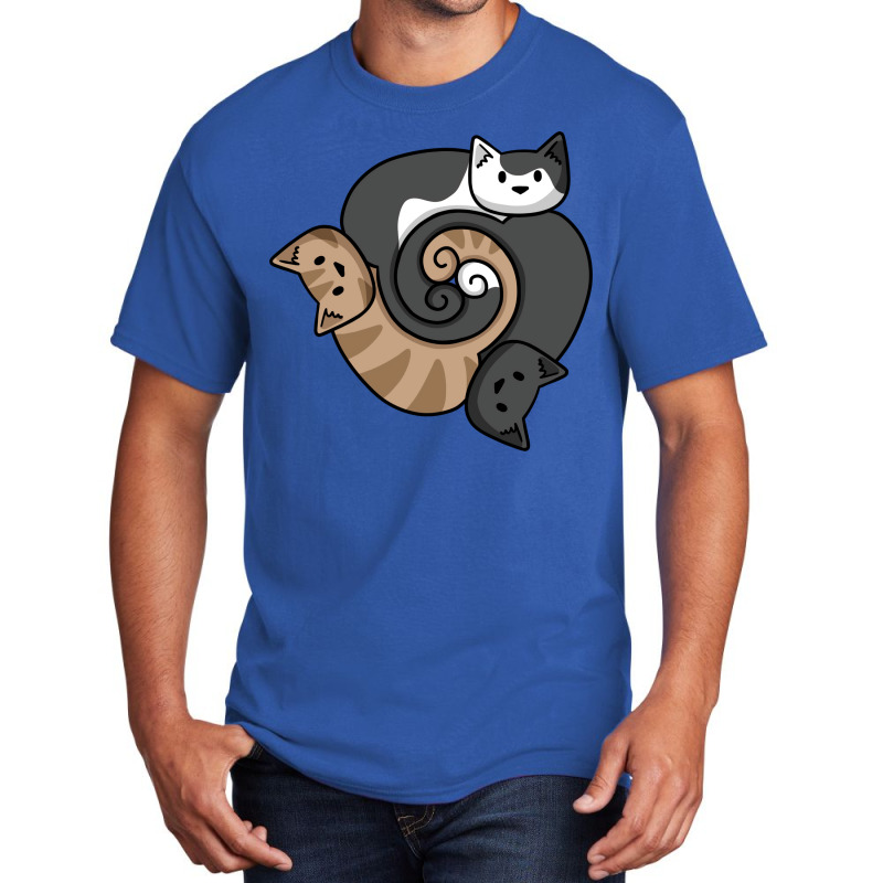 Cats With Spiral Tails Vintage Basic T-shirt | Artistshot