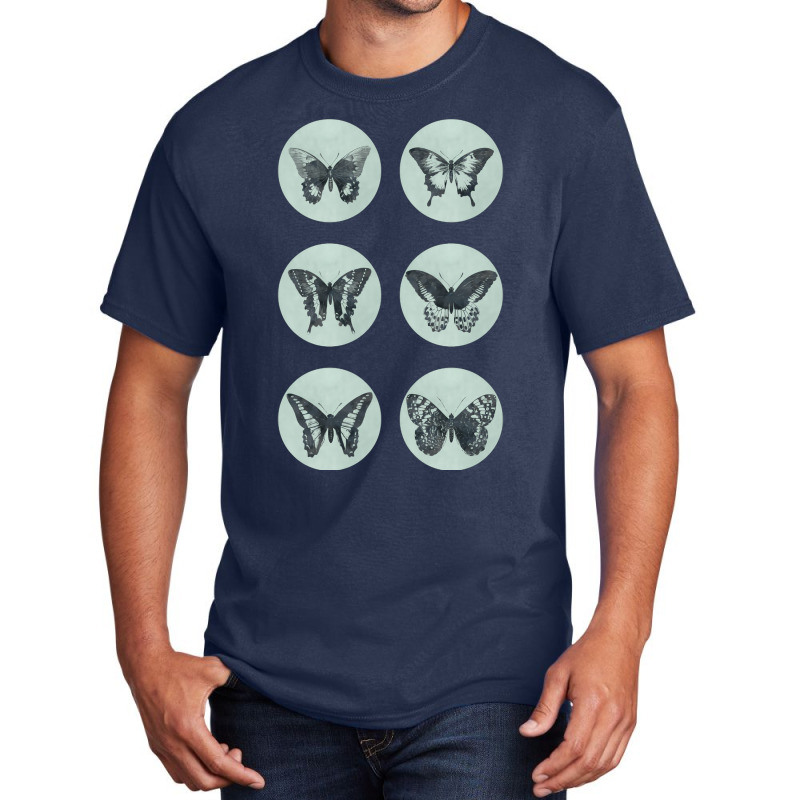 Vintage Butterflies Mega Sticker Pack Blue Retro S Basic T-shirt | Artistshot