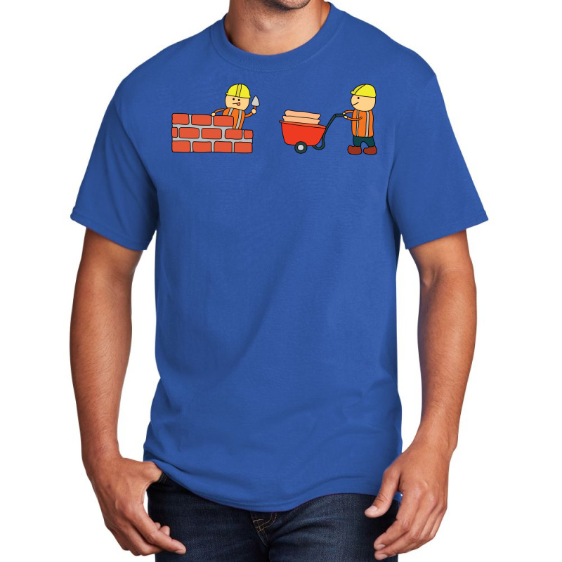 Kids Drawing Vector Illustration Of Construction W Basic T-shirt | Artistshot