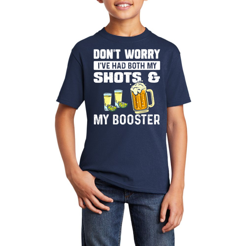 Don't Worry I've Had Both My Shots And Booster Fun Basic Youth T-shirt by wafaha | Artistshot