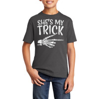 Mens Shes My Trick Matching Couple Halloween Costu Basic Youth T-shirt | Artistshot