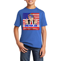 One For Joe One For Kamala Trump American Flag T S Basic Youth T-shirt | Artistshot