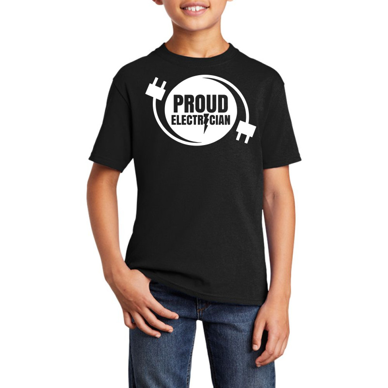 Proud Electrician Electric Electronic Electrical Basic Youth T-shirt by skw art | Artistshot