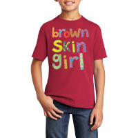 Brown Skin Girl Womens Kids African American Pro B Basic Youth T-shirt | Artistshot