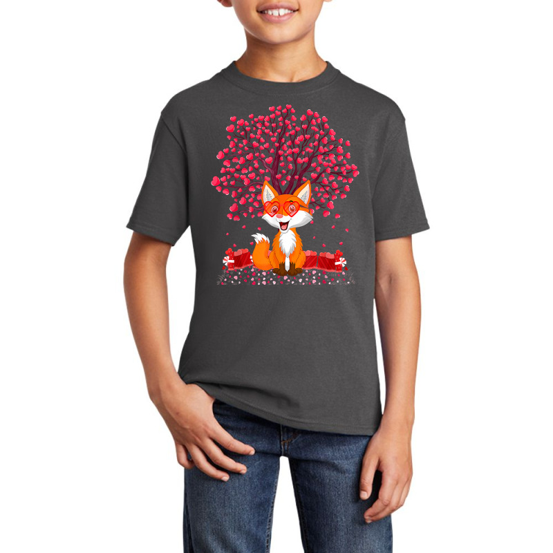 Fox Animal Lover Funny Fox Valentine's Day T Shirt Basic Youth T-shirt by tostado | Artistshot