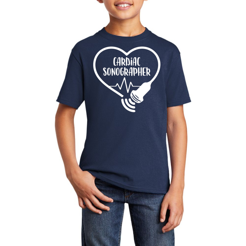 Cardiac Sonographer Heart Scanning Rdcs Echocardio Basic Youth T-shirt by imelde | Artistshot