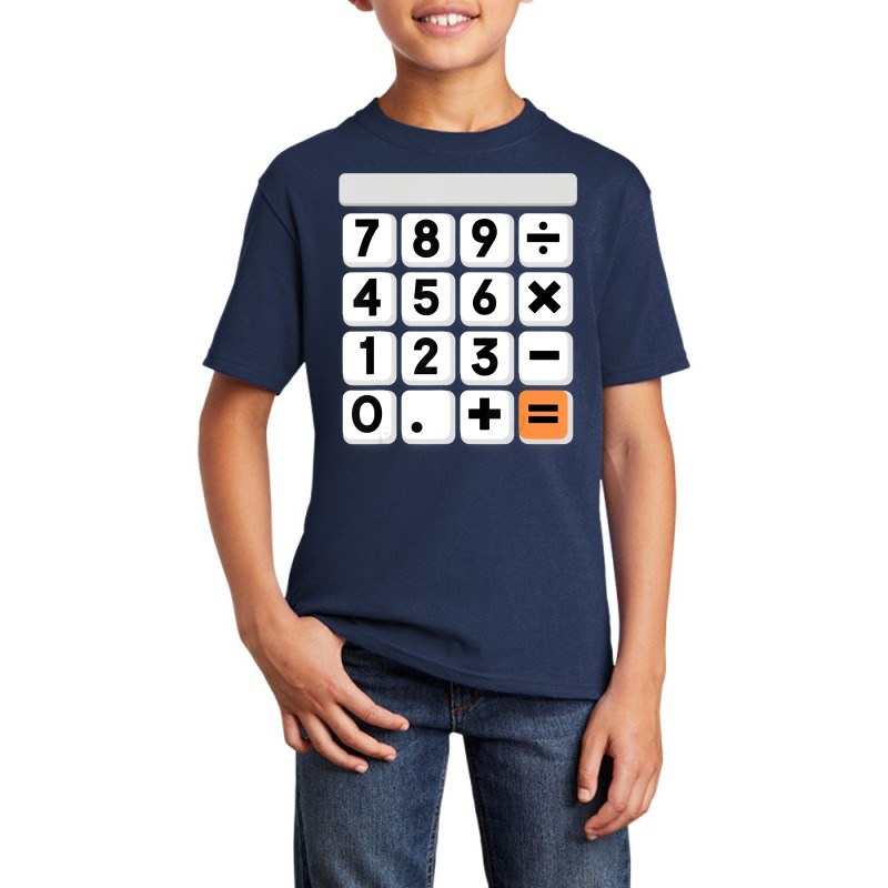 Calculator Easy Halloween Costume For Math Teacher Basic Youth T-shirt by imelde | Artistshot