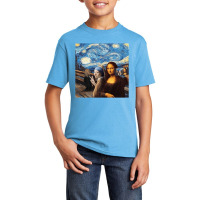 Mona Lisa Girl With A Pearl Earring The Scream Sta Basic Youth T-shirt | Artistshot