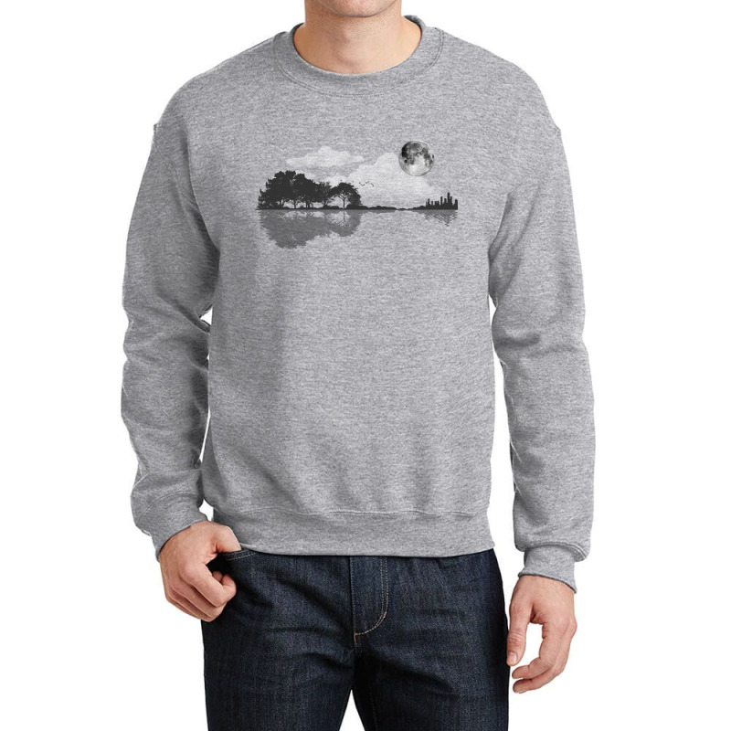 Nature Guitar Crewneck Sweatshirt by Amitabart | Artistshot