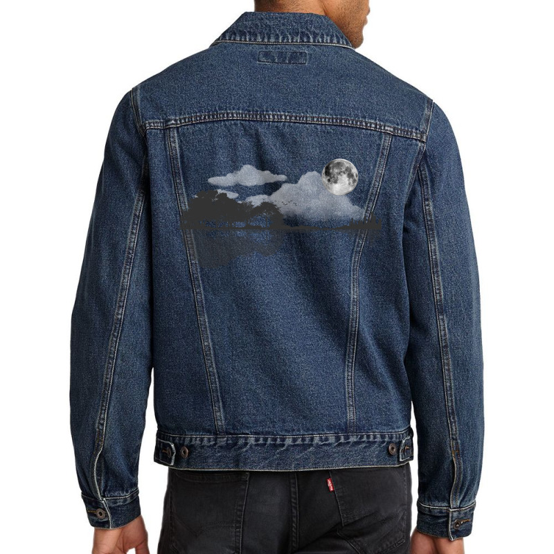 Nature Guitar Men Denim Jacket by Amitabart | Artistshot