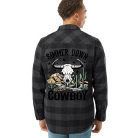 Simmer Down Cowboy Flannel Shirt | Artistshot