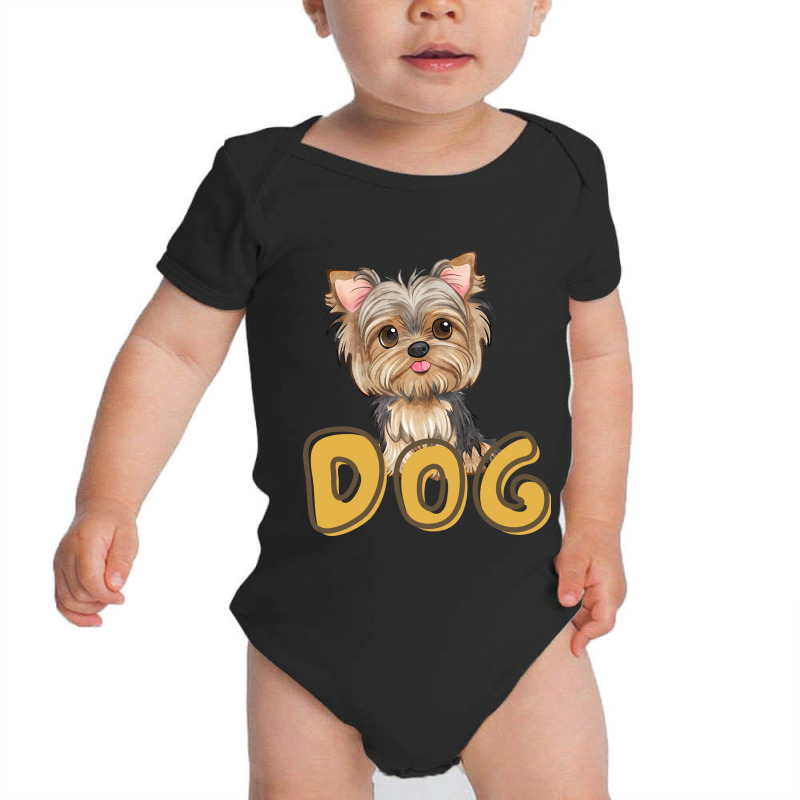 Dog   Retro Line Art Design 11 Baby Bodysuit by rahmaazari | Artistshot