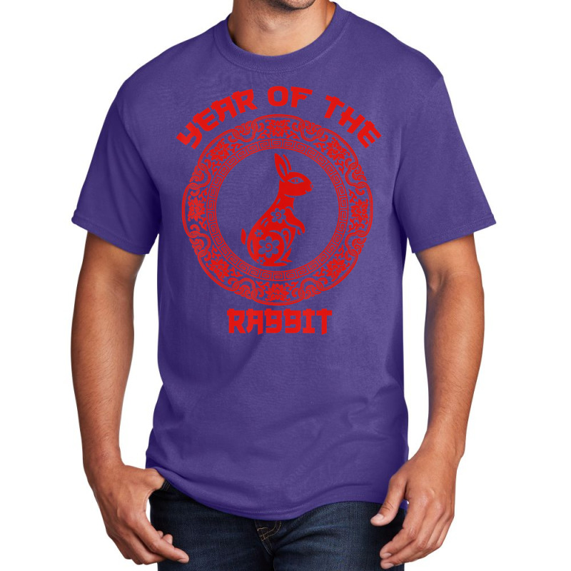 Year Of The Rabbit 2023, Circular Asian Chinese Ne Basic T-shirt by holubarpro | Artistshot