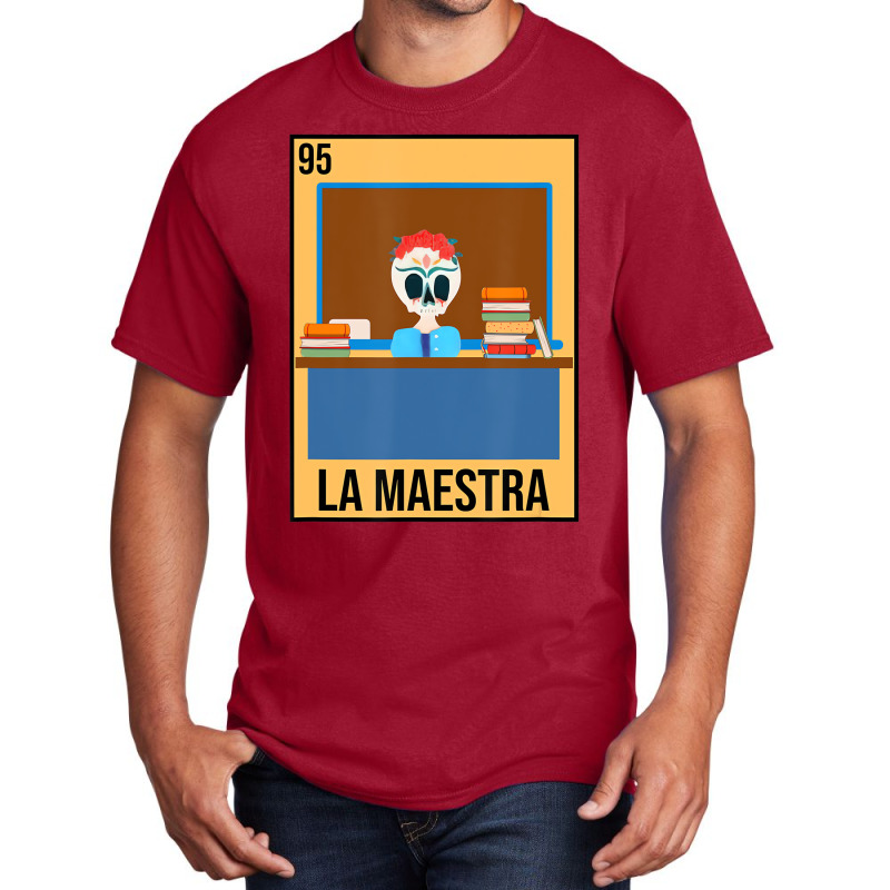 La Maestra Floral Skull Spanish Latina Bilingual T Basic T-shirt by kalieberg | Artistshot