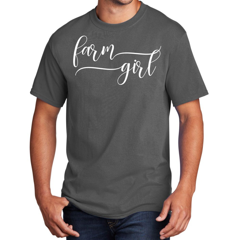 Farm Girl Agriculture Farming Farmer Hipster Basic T-shirt by lodenbuduanf | Artistshot