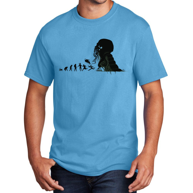 Lovecraftian Evolution Basic T-shirt by keehanquakera | Artistshot