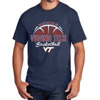 Virginia Tech Hokies Swish Orange Officially Licen Basic T-shirt | Artistshot