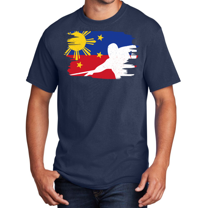 Pool Billiards Flag For Filipinos And Filipinas Basic T-shirt by fereksidqyj | Artistshot