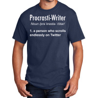 Procrastinating Writer 80s Basic T-shirt | Artistshot