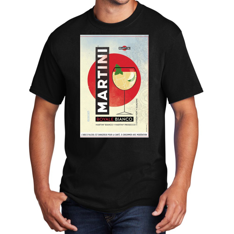 Vintage Pub   Martini Aperitif Basic T-shirt | Artistshot