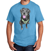 Stacey The Black Lab Hippie Basic T-shirt | Artistshot