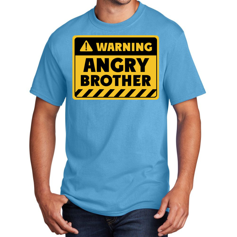 Angry Brother Basic T-shirt by egbomluzyd | Artistshot