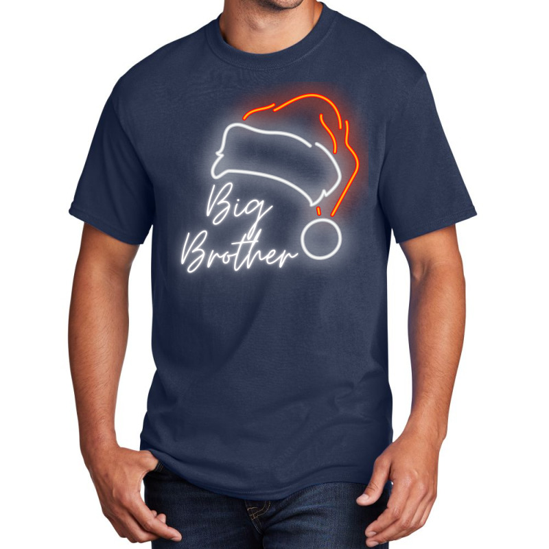 Big Brother Christmas Hat Design For Family Basic T-shirt | Artistshot