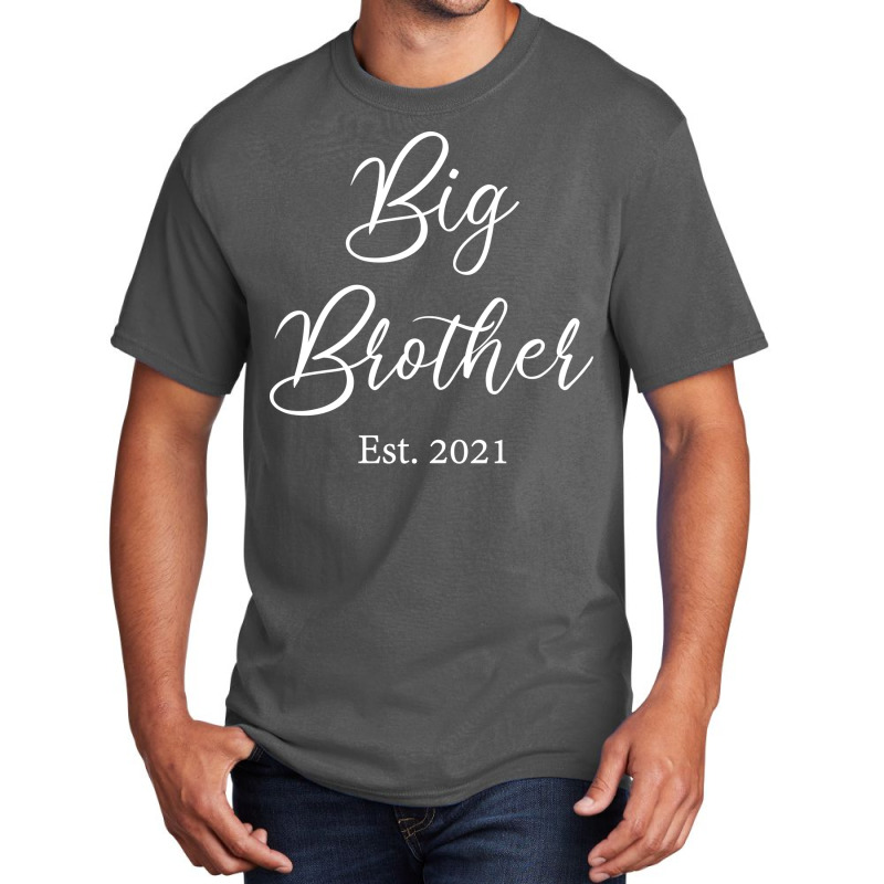 Promoted To Big Brother Est 2021 5 Basic T-shirt by palokalgeau | Artistshot