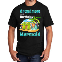 Cute Mermaid Grandmom Of The 11th Birthday Love Basic T-shirt | Artistshot