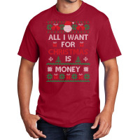 All I Want For Christmas Is Money Travel Basic T-shirt | Artistshot