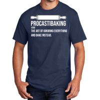 Procastibaking Definition Baker Cookie Baking Retr Basic T-shirt | Artistshot