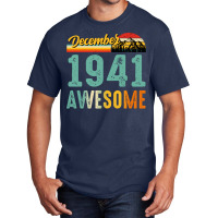 December 1941 Birthday Gift  Vintage December 1941 Basic T-shirt | Artistshot