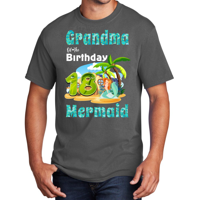 Cute Mermaid Gramma Of The 18th Birthday Hipster Basic T-shirt | Artistshot