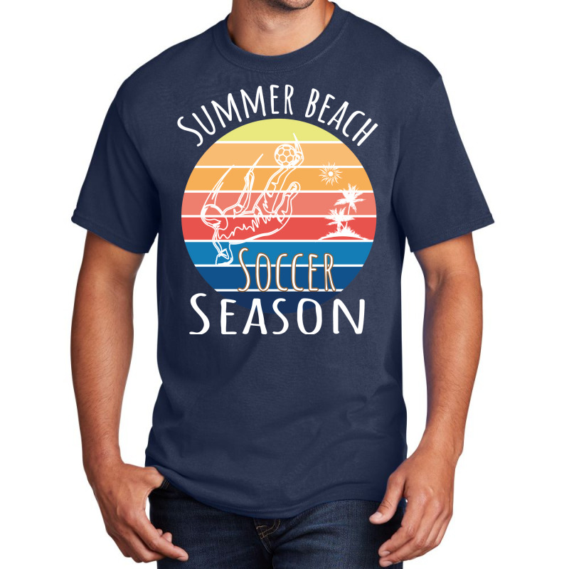 Summer Beach Soccer Season Cute Hippie Basic T-shirt by horathmheannj | Artistshot