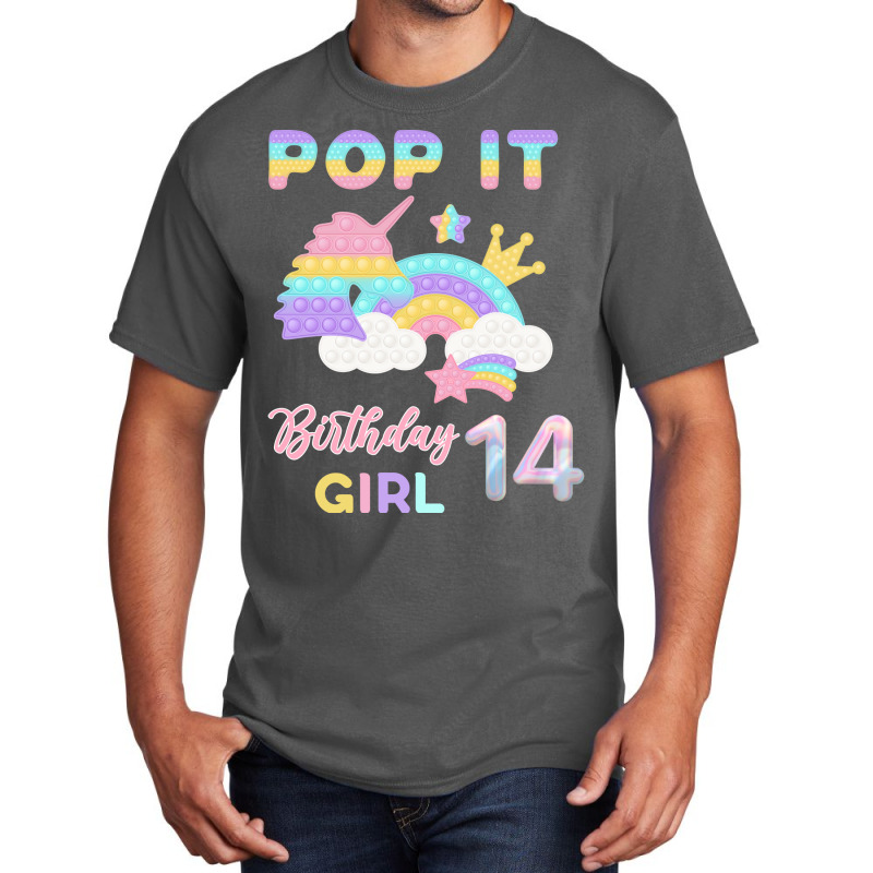 Pop It 14th Birthday Girl Vintage Basic T-shirt | Artistshot