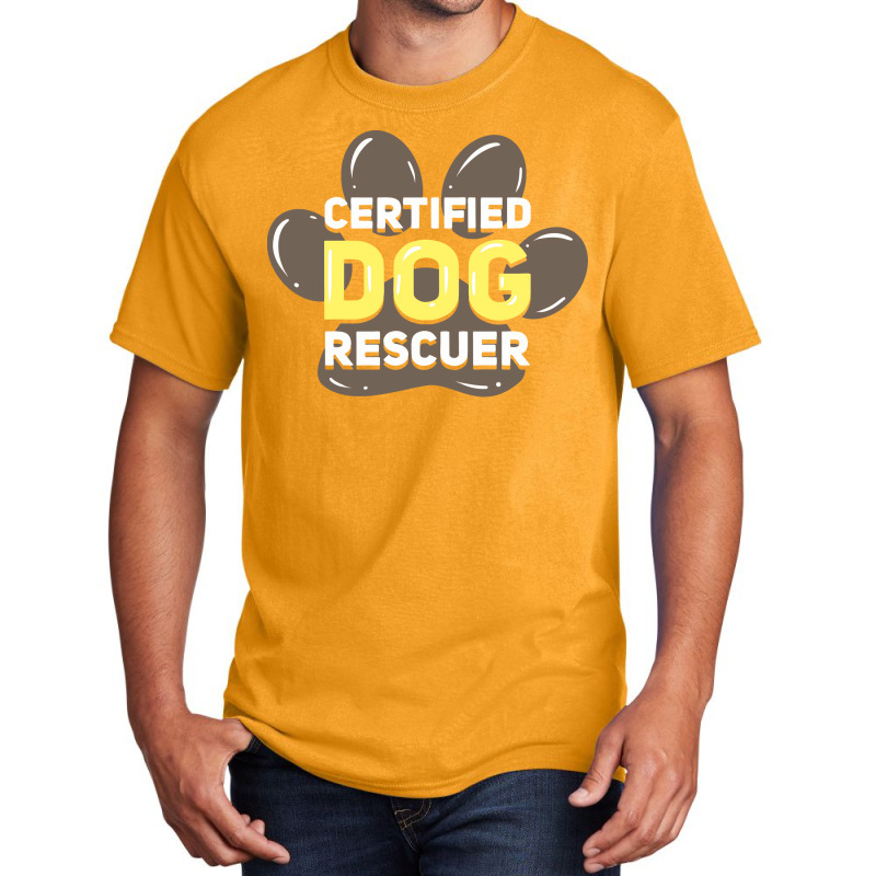 Dog Adoption Day Gift Retro Basic T-shirt | Artistshot