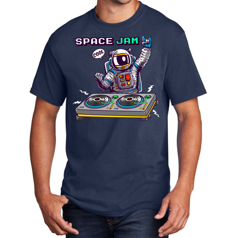 Dj Astronaut Hipster Basic T-shirt | Artistshot