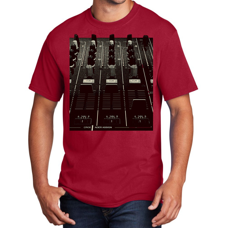 Dj Mixer Fader And Knobs Photo Basic T-shirt | Artistshot