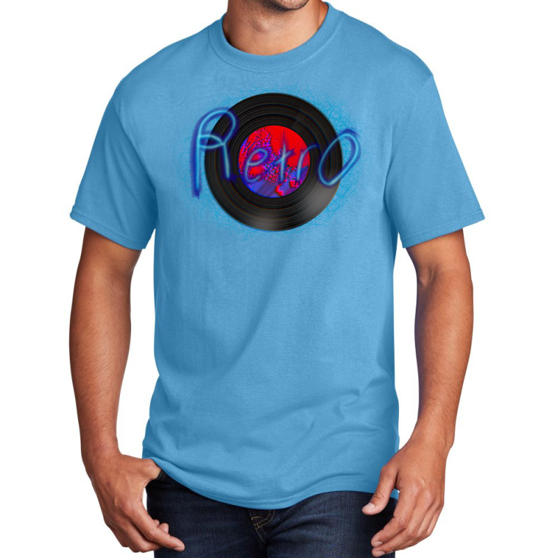 Retro Record Stars Basic T-shirt | Artistshot