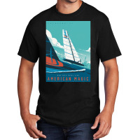 America's Cup   American Magic Poster   Auckland 2 Basic T-shirt | Artistshot