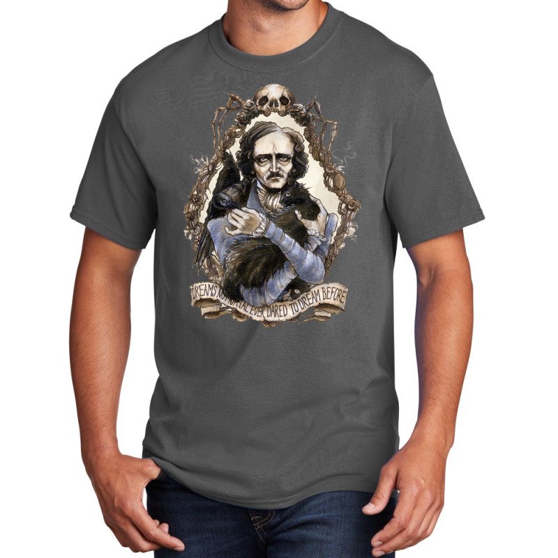 Edgar Allan Poe & Friends  (1) Basic T-shirt by keehanquakera | Artistshot