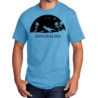 Dinosaurs Under The Stars 80s Basic T-shirt | Artistshot