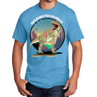 Giganotosaurus Dinosaur Design With Background Coo Basic T-shirt | Artistshot